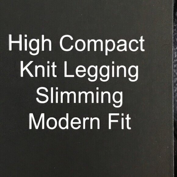 NWT Mario Serrani Plaid Knit Legging Small Slim Modern Fit Charcoal High Compact - Picture 12 of 12